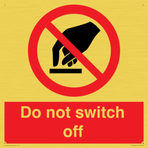 Do not switch off 